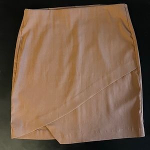 Light brown/tan asymmetric Dynamite skirt